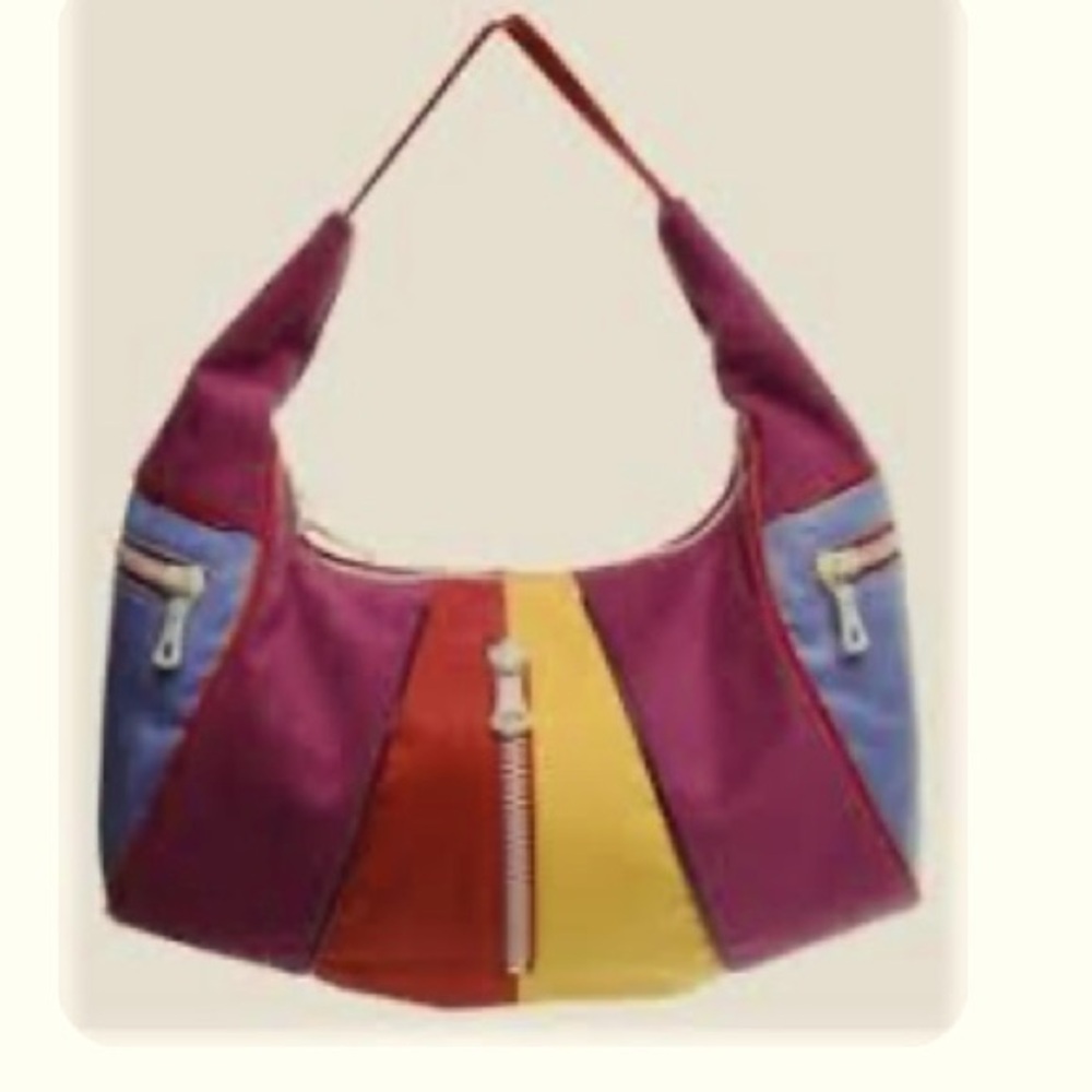 Stella Mccartney Vegan Suede Multicolor Hobo Bag